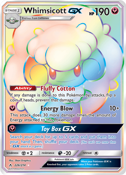 Whimsicott GX (Secret) 226/214