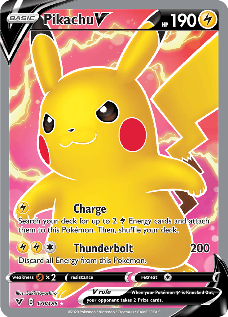 Pikachu V (Full Art) 170/185
