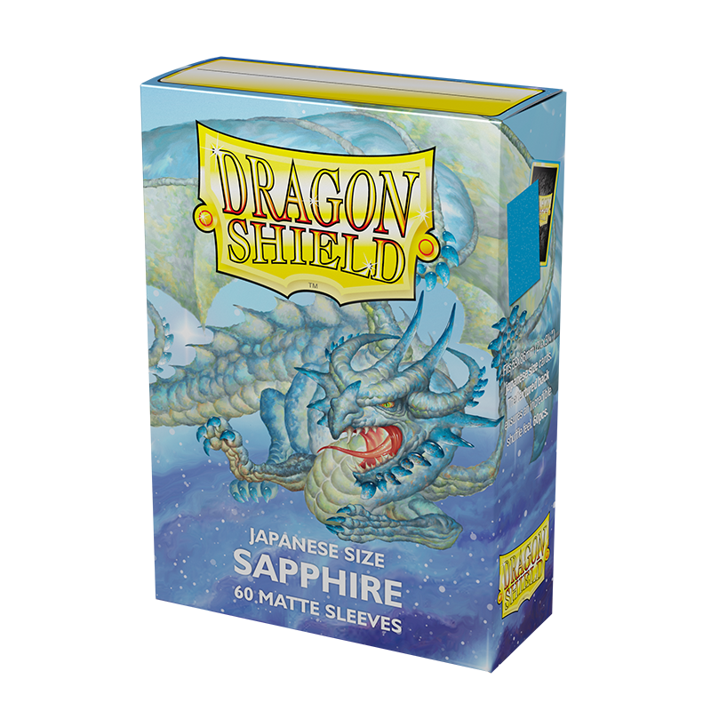 Dragon Shield - Sleeves Japanese Size Matte (60un) "Sapphire"