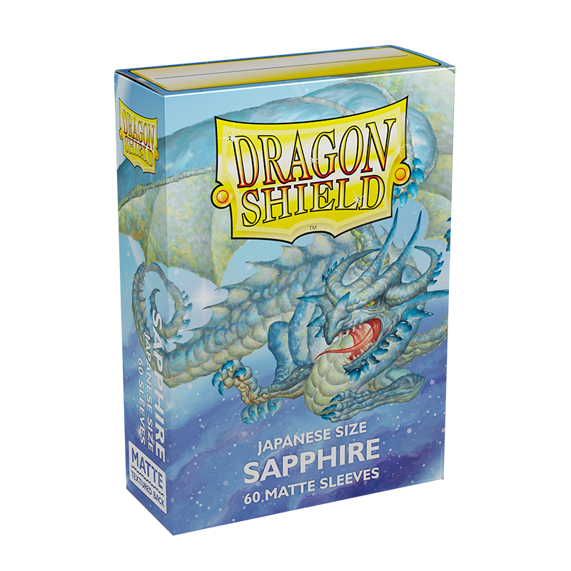 Dragon Shield - Sleeves Japanese Size Matte (60un) "Sapphire"