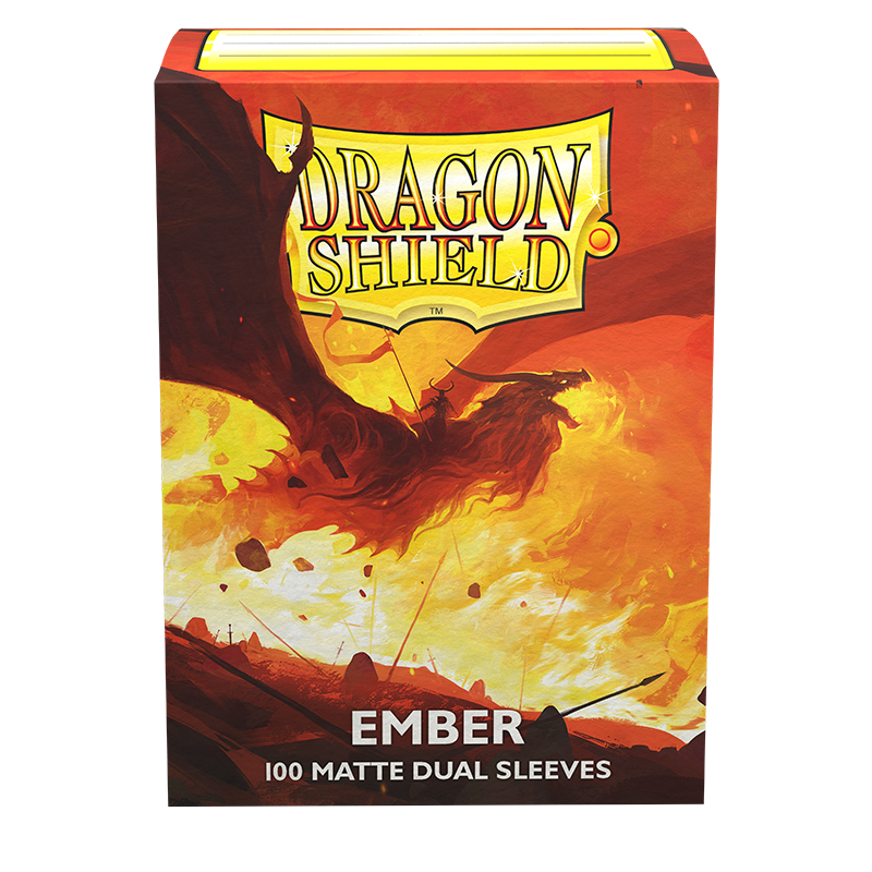DRAGON SHIELD EMBER SLEEVES STANDARD SIZE MATTE DUAL (100Un)