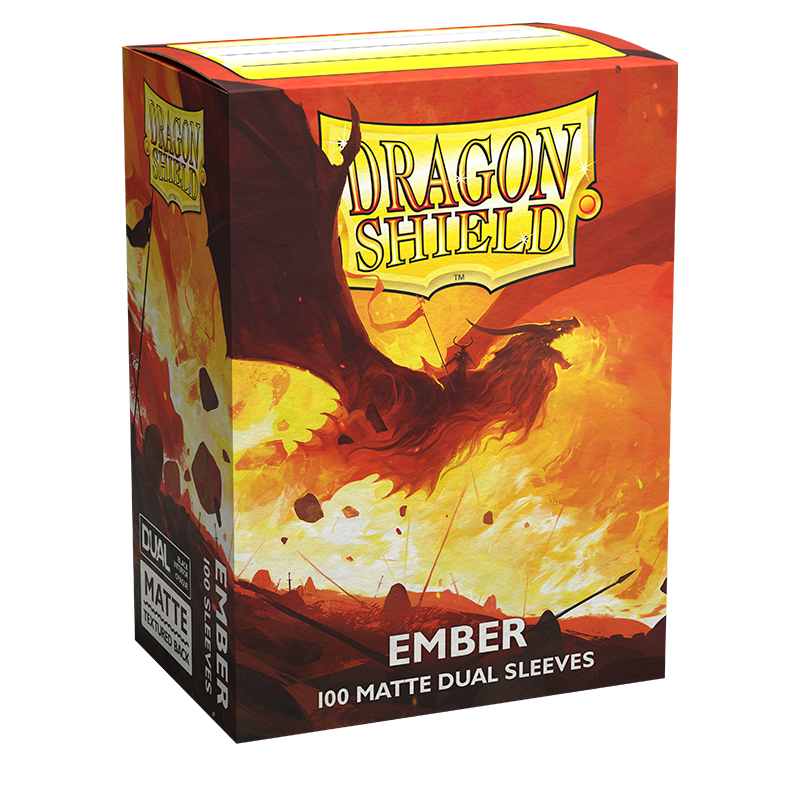 DRAGON SHIELD EMBER SLEEVES STANDARD SIZE MATTE DUAL (100Un)