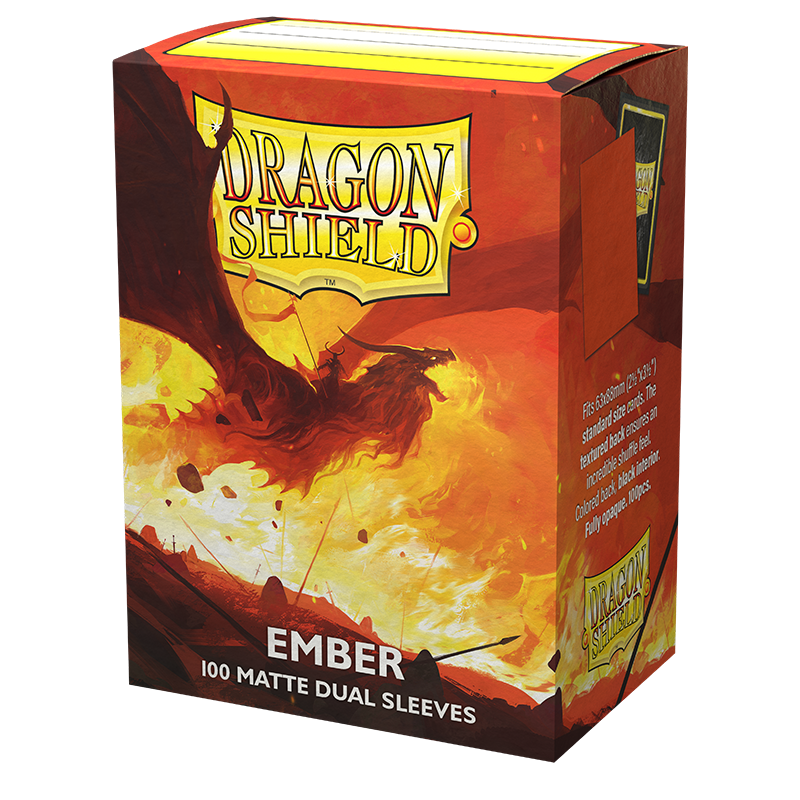 DRAGON SHIELD EMBER SLEEVES STANDARD SIZE MATTE DUAL (100Un)