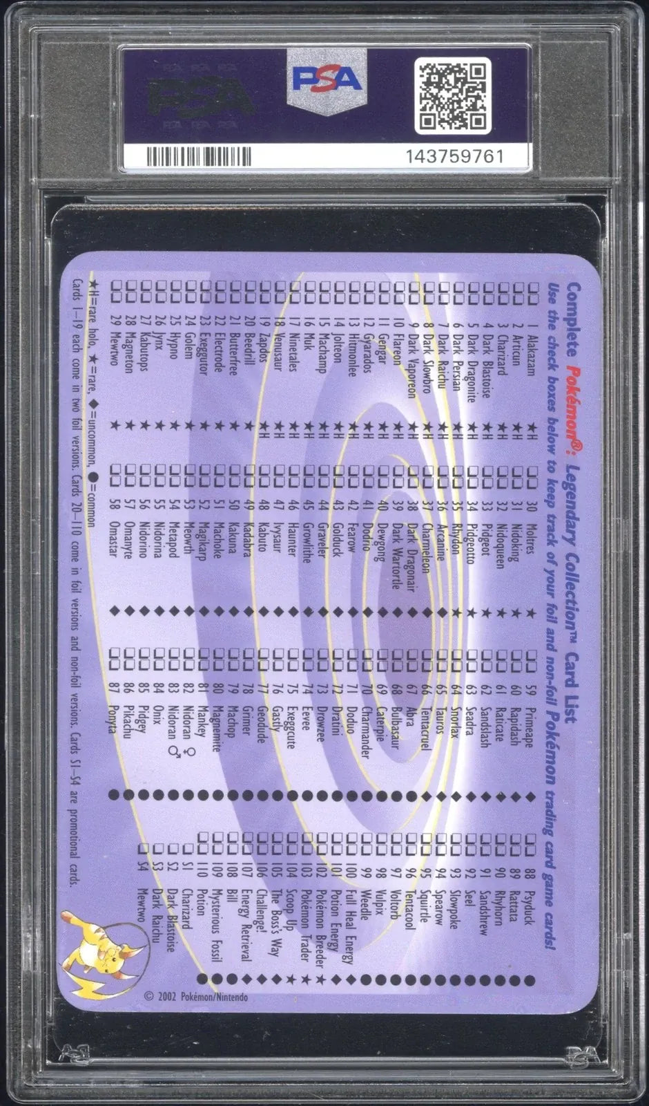 Charizard [Box Topper] S1/S4 (PSA 7)