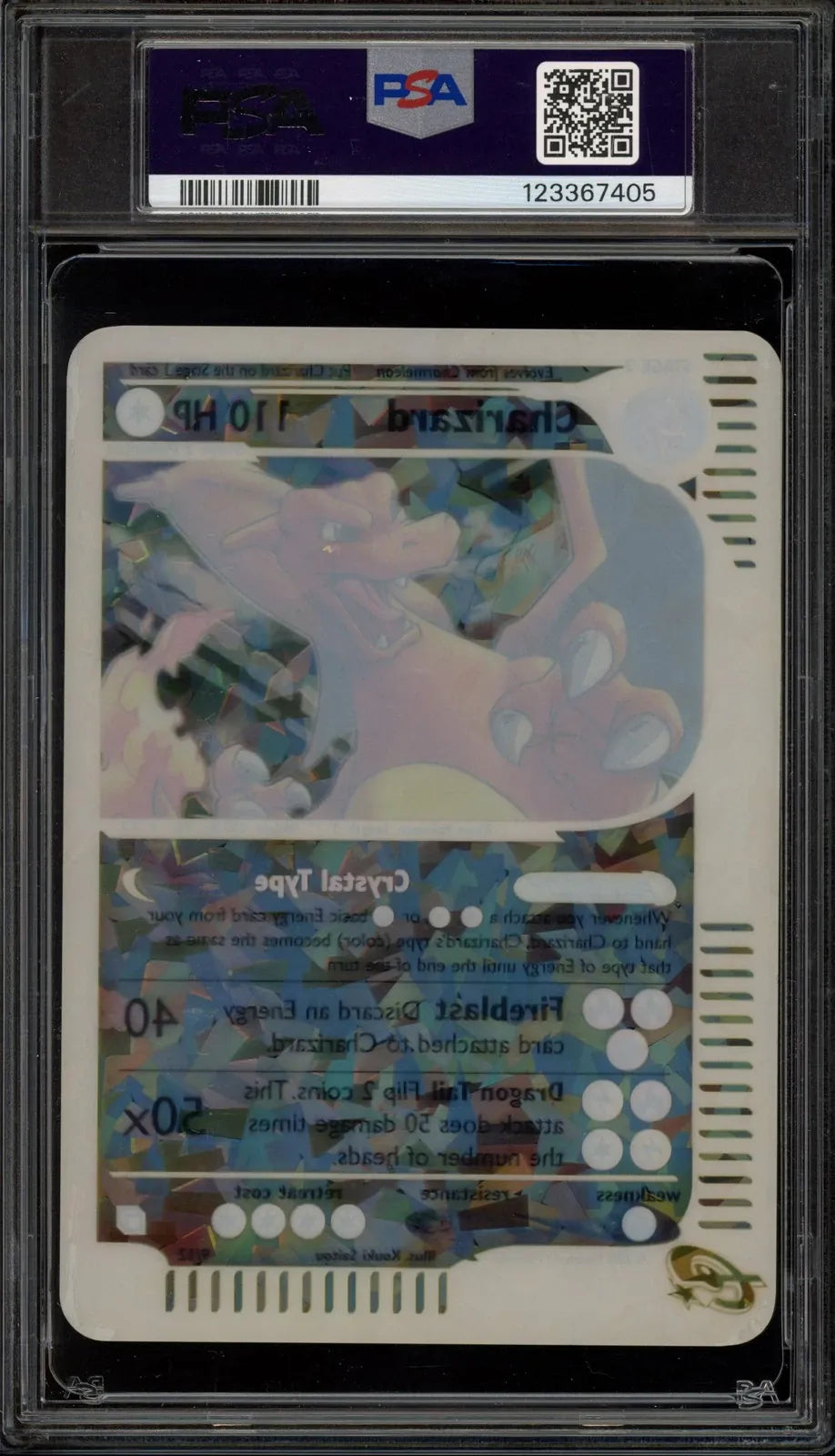 Charizard [Box Topper] #9 Pokemon Skyridge (Psa 3)