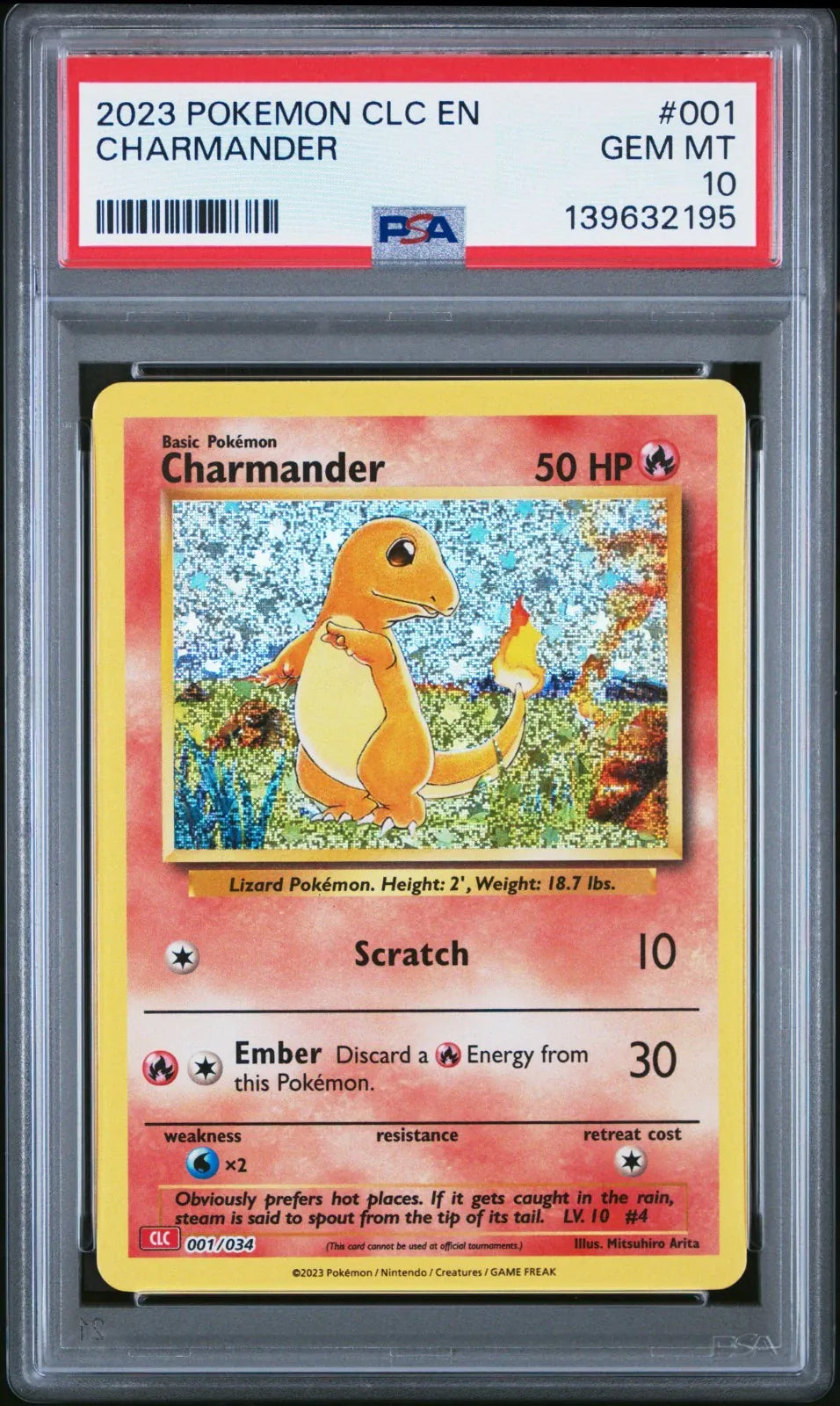 Charmander #1 Pokemon TCG Classic: Charizard Deck (PSA 10)