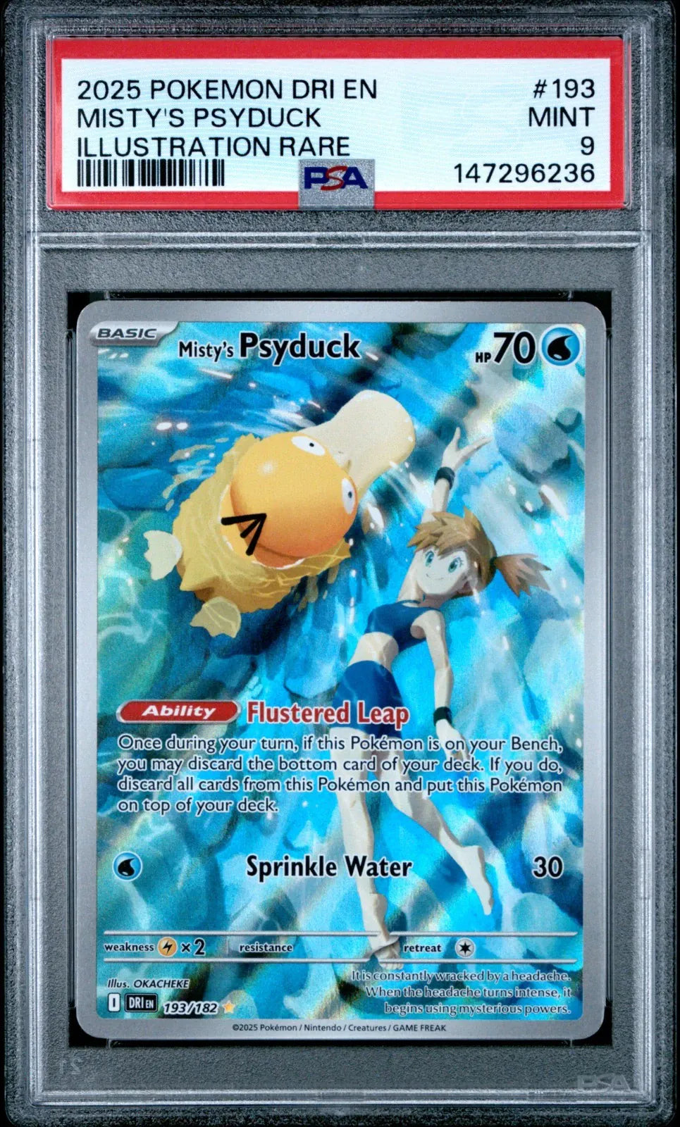 Misty's Psyduck #193 (Psa 9)