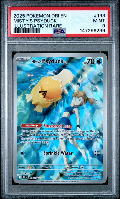 Misty's Psyduck #193 (Psa 9)