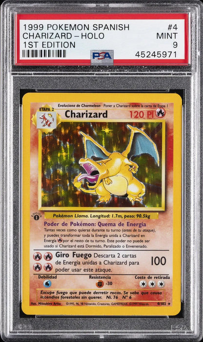 Charizard [1st Edition] #4 Pokemon Base Set (Psa 1)