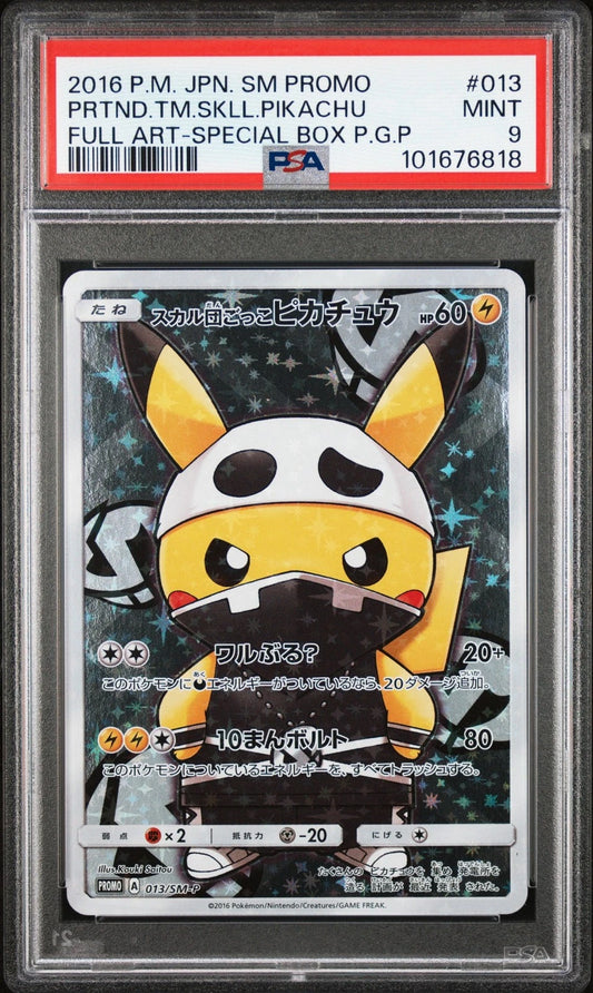 Pretend Team Skull Pikachu 013/SM-P (Psa 9)
