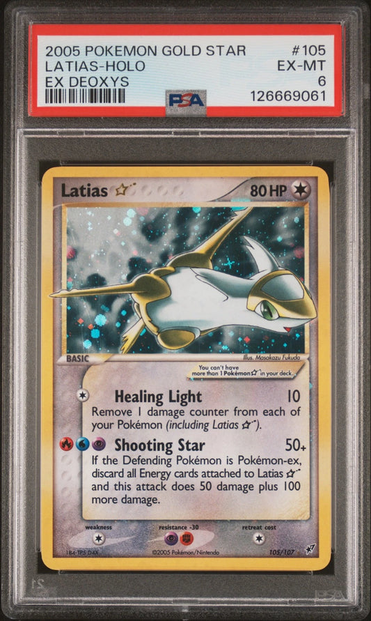 Latias Gold Star 105/107 (Psa 6)