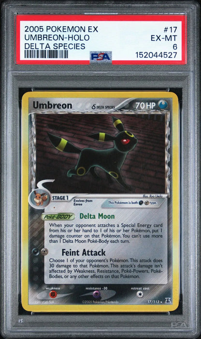 Umbreon 17/113 Pokemon Delta Species (PSA 6)