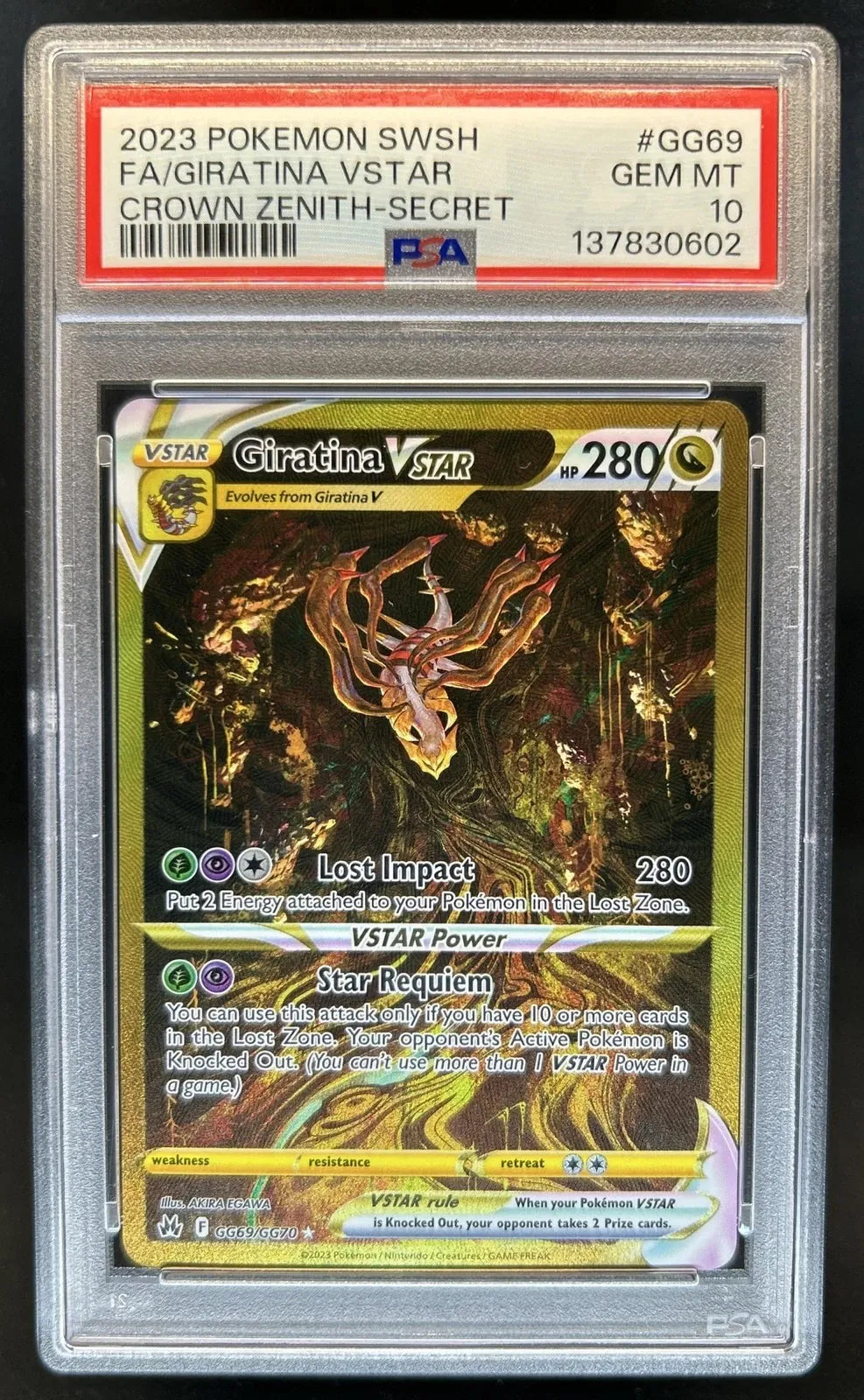 Giratina VSTAR GG69/GG70 (Psa 10)