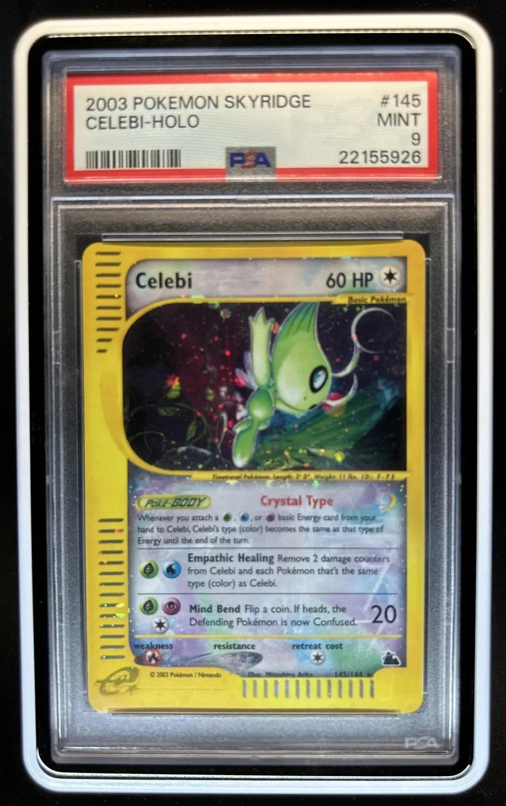 Celebi #145 Pokemon Skyridge (Psa 8.5)